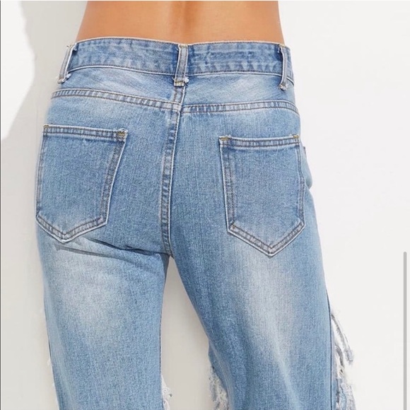 New! Mom jeans distressed skinny - Picture 6 of 7
